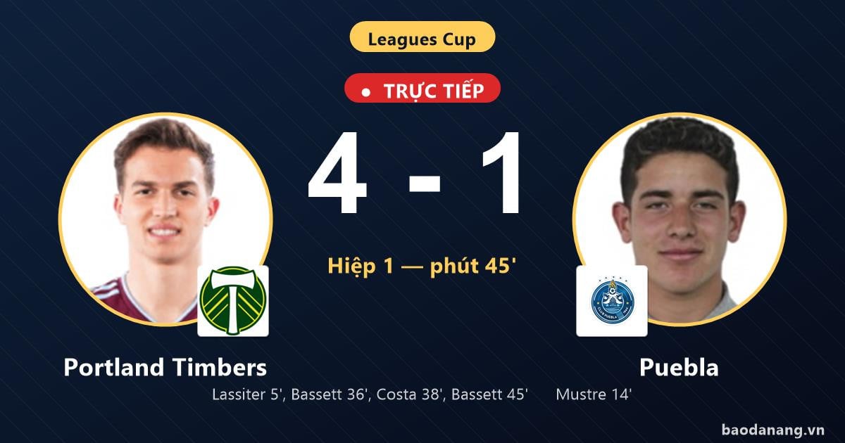 LIVE Portland Timbers vs Puebla: Tweede helft begint, Portland Timbers leidt met 4-1