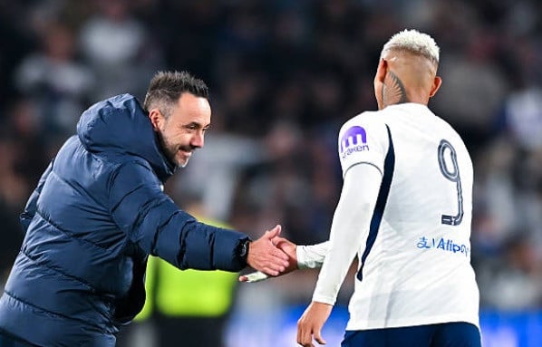 De Zerbi busca melhorar a qualidade do ataque do Spurs. Foto: Getty.