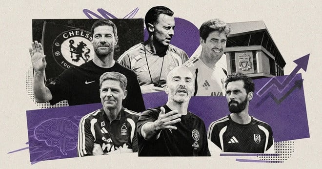 Muitos clubes da Premier League trocam de treinador antes do início da nova temporada.