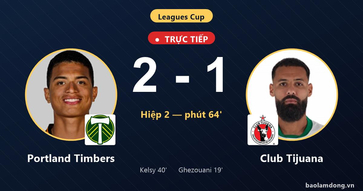 LIVE Portland Timbers vs Club Tijuana: Portland Timbers neemt de leiding