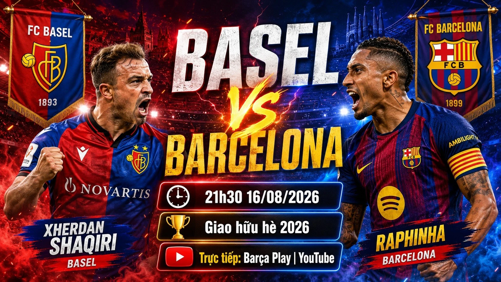Imagem ilustrativa sobre Basel x Barcelona hoje: onde assistir ao amistoso e a chance de Gordon brilhar sem o camisa 9