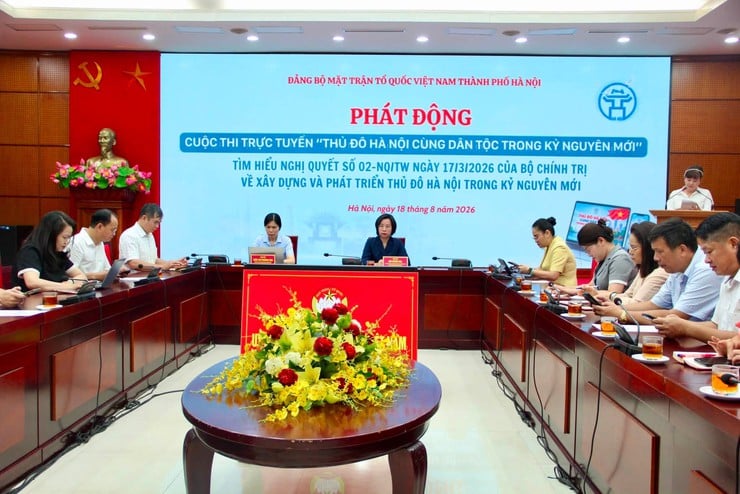 HƯỞNG ỨNG CUỘC THI TRỰC TUYẾN 'THỦ ĐÔ HÀ NỘI CÙNG DÂN TỘC TRONG KỶ NGUYÊN MỚI' BẰNG KIẾN THỨC, TRÁCH NHIỆM VÀ TÌNH YÊU ĐỐI VỚI HÀ NỘI - Ảnh 1.