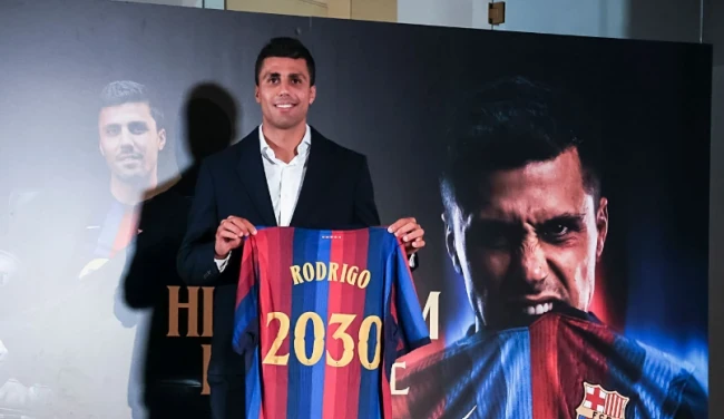 Rodri se junta ao Barcelona