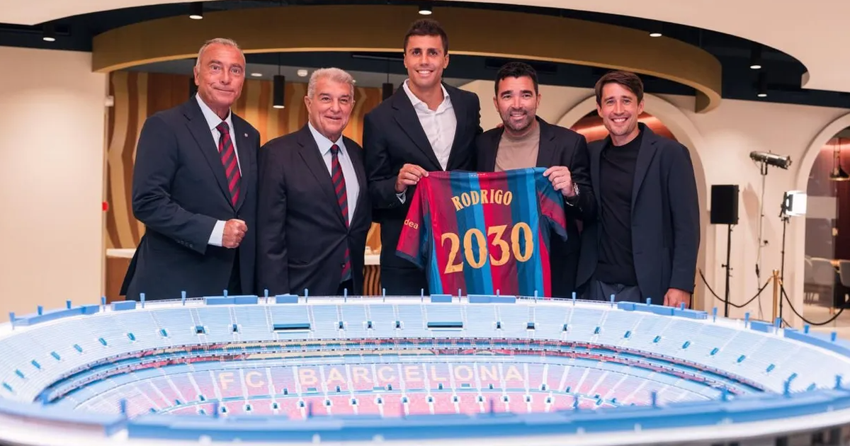 Rodri gör sin debut för Barça.