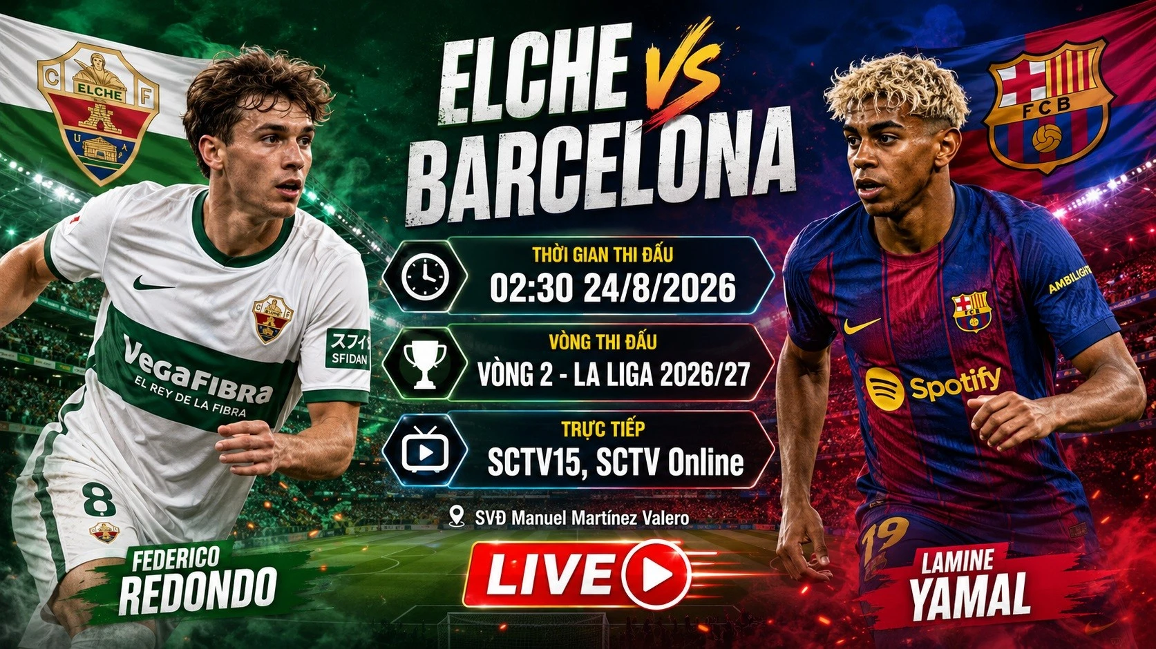 Imagem ilustrativa sobre Elche x Barcelona: Horário, Onde Assistir e Escalações para o Jogo Decisivo