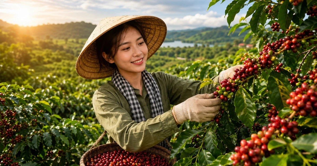 Giá cà phê hôm nay 25/8/2026: Cao nhất 96.800 đồng/kg