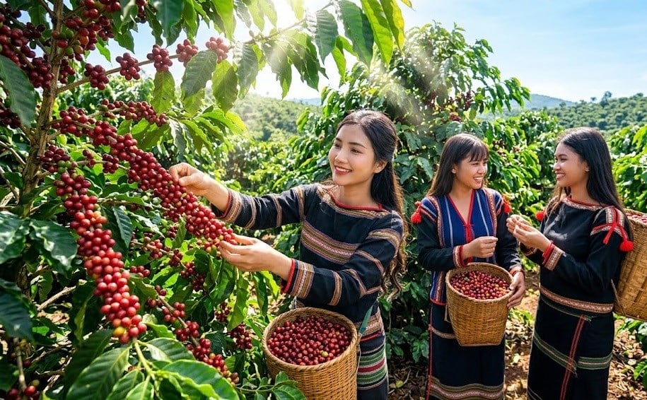 Giá cà phê hôm nay 25.8.2026 đồng loạt tăng 300 đồng/kg