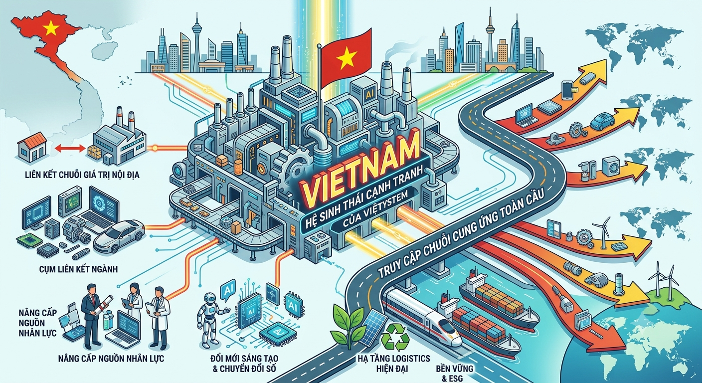 Xây dựng hệ sinh thái cạnh tranh để đi sâu vào chuỗi cung ứng toàn cầu
