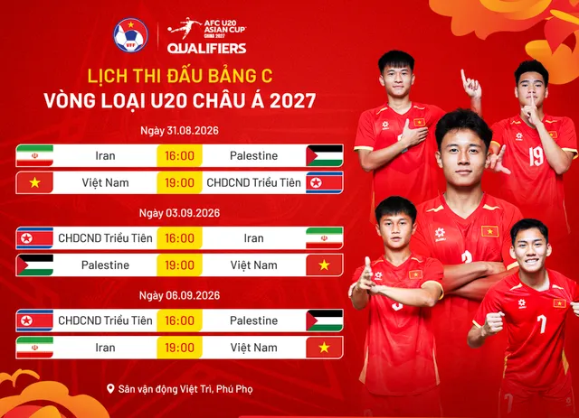 ทีมชาติเวียดนาม U20 พร้อมแล้วสำหรับการแข่งขันรอบคัดเลือกฟุตบอลชิงแชมป์เอเชีย U20 ปี 2027: มุ่งมั่นที่จะเอาชนะความท้าทายในบ้านของตัวเอง
