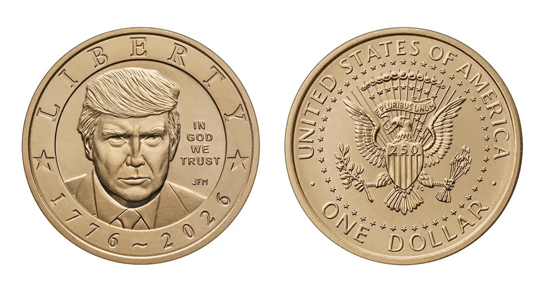 アメリカ　1ドル硬貨　42枚　　硬貨　セット トランプ氏の肖像が描かれた1ドル硬貨は、発売と同時に即完売した。