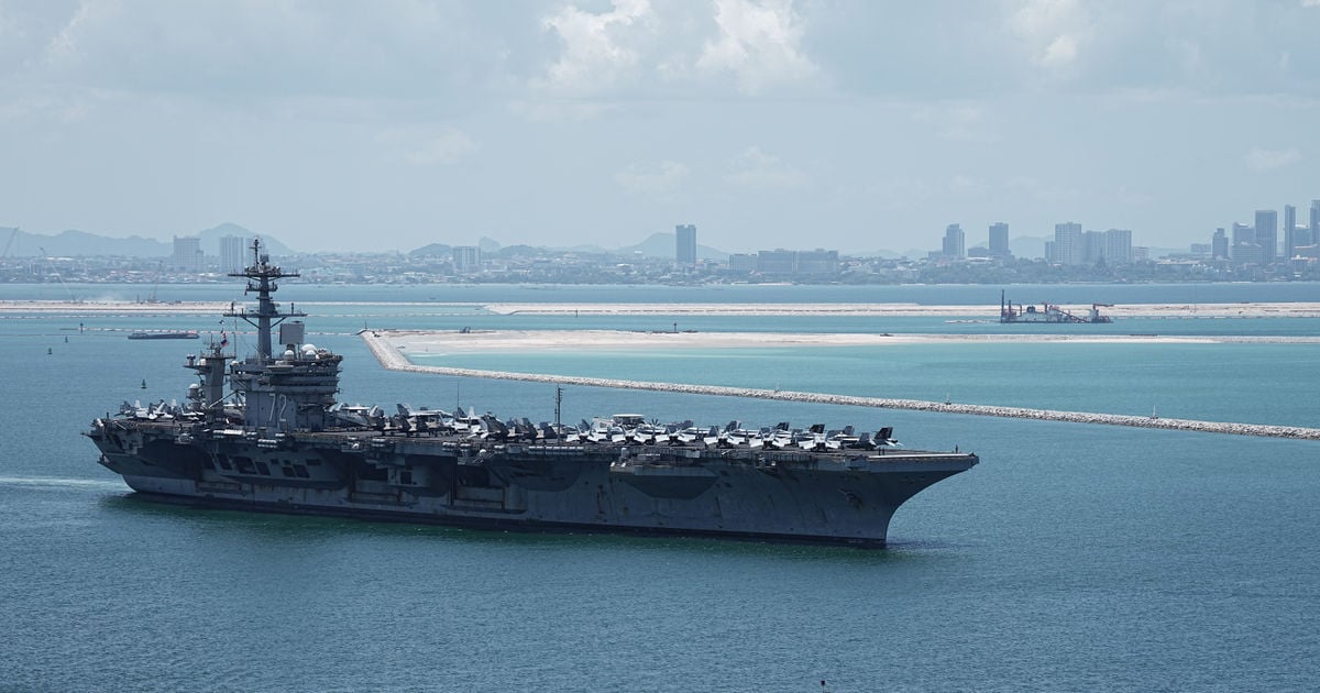 Kapal induk AS USS Abraham Lincoln meninggalkan Thailand setelah menghabiskan biaya sebesar 3 juta dolar AS.