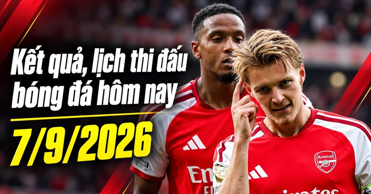 ผลการแข่งขันและตารางการแข่งขันฟุตบอลวันนี้ 7 กันยายน 2026: อาร์เซนอลเอาชนะเชลซี