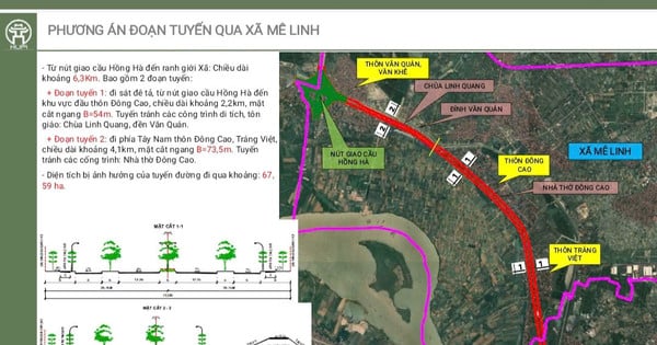 Me Linh kommun: Fem platser organiserade för att samla in den allmänna opinionen om stadsplanen för Red River.