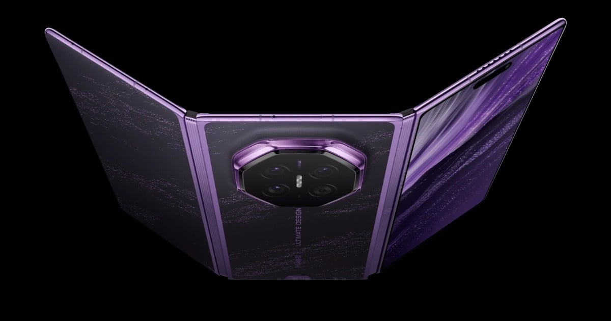 Huawei lansează telefonul Mate XT 2 cu pliere triplă.