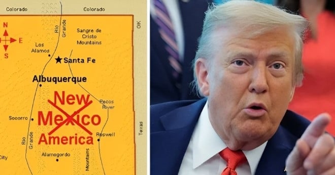De gouverneur van New Mexico is tegen Trumps idee om de staat een andere naam te geven.