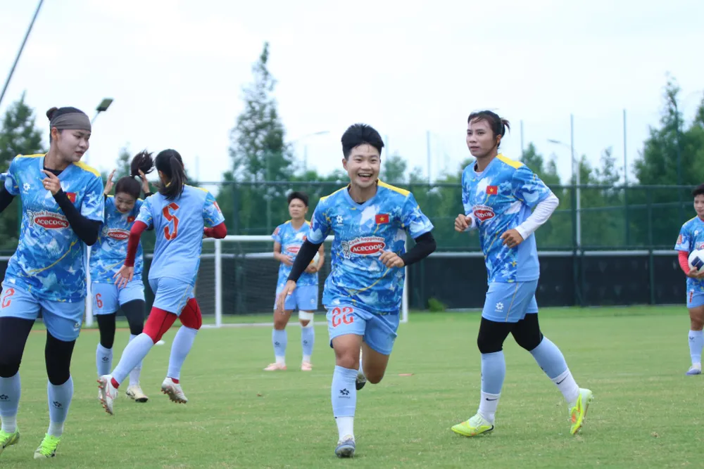ทีมบาสเกตบอลหญิงทีมชาติเวียดนามกำลังเร่งเครื่องช่วงสุดท้ายก่อนการแข่งขันกีฬาเอเชียนเกมส์ครั้งที่ 20