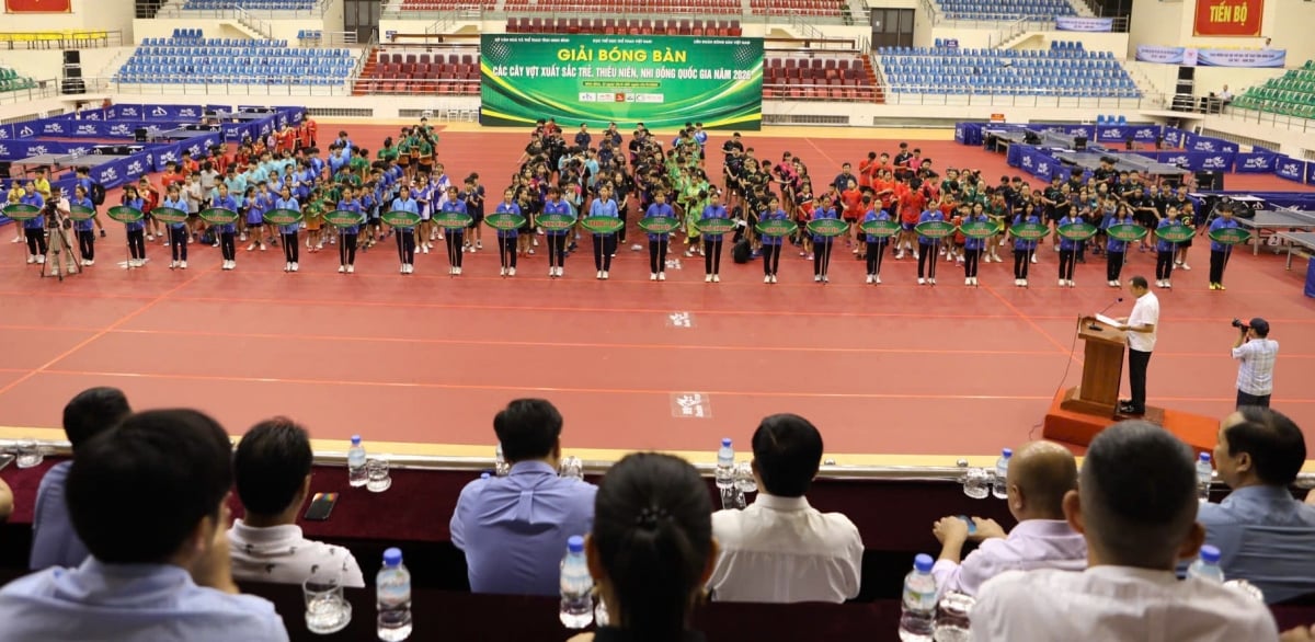 Khai mạc Giải Bóng bàn Trẻ, Thiếu niên, Nhi đồng Quốc gia 2026