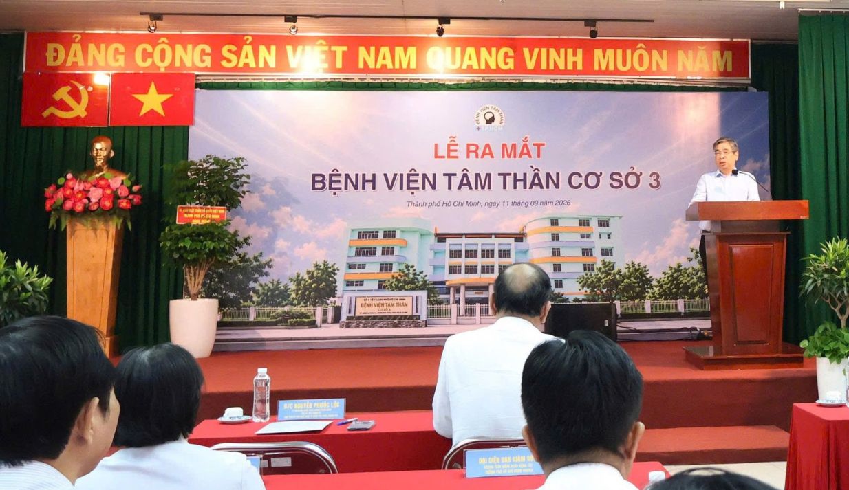 Ngày 11.9, Bệnh viện Tâm thần TPHCM tổ chức lễ ra mắt cơ sở 3. Ảnh: Ủy ban MTTQ Việt Nam TPHCM cung cấp