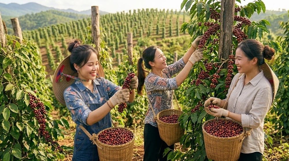 Giá cà phê hôm nay 17.9.2026 giảm mạnh, cao nhất còn 94.700 đồng/kg