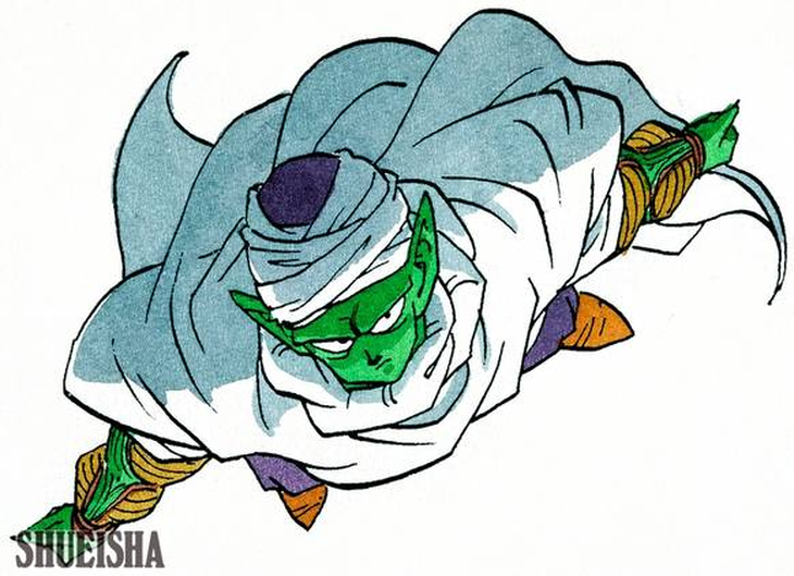 ドラゴンボール　複製原画　完全版12巻表紙　ピッコロ ドラゴンボールの雑誌表紙に、これまで隠されていたピッコロのイラスト