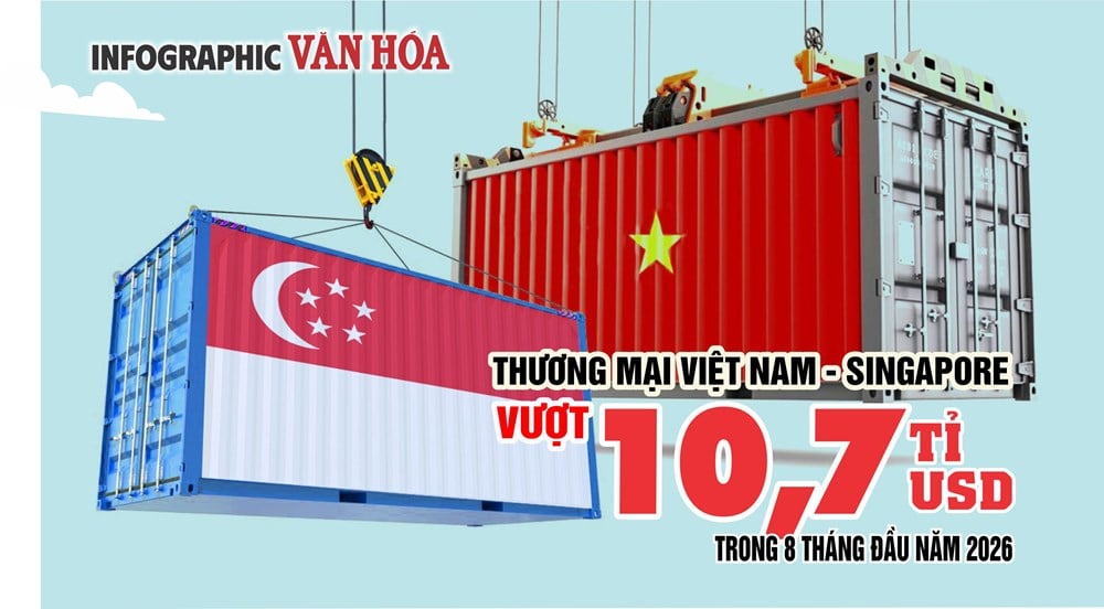 De handel tussen Vietnam en Singapore bereikte een waarde van 10,7 miljard dollar, met een handelste