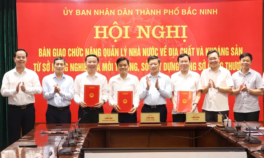 De provincie Bac Ninh heeft de staatsverantwoordelijkheid voor geologie en mineralen overgedragen aa