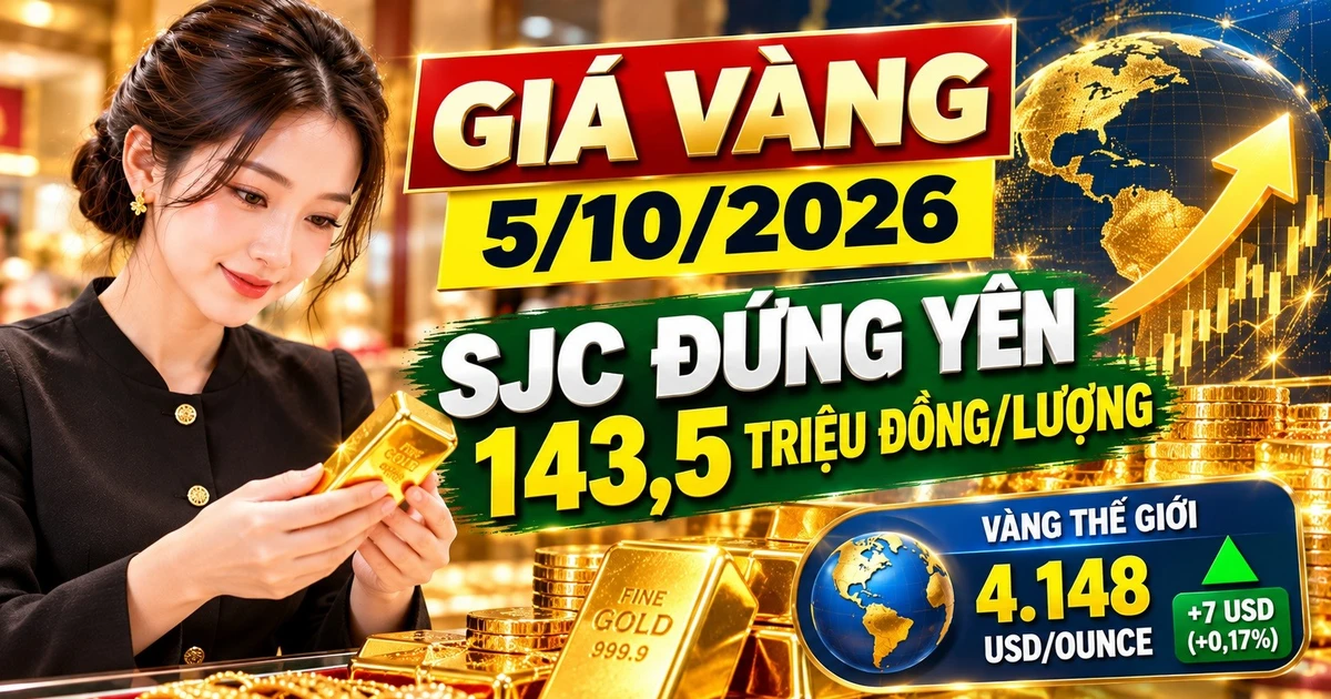 Giá vàng thế giới tăng ngày 5/10, SJC chưa rõ xu hướng