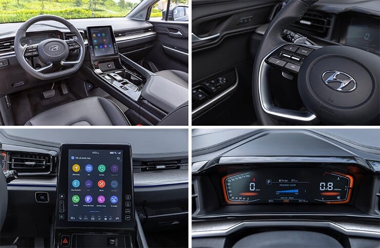 The Hyundai Custin's cockpit features a 10.4-inch central display screen.