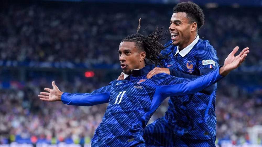 Michael Olise scored a brace to help France win. (Photo: UEFA)