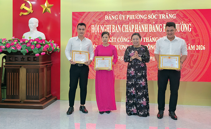 Soc Trang Ward focuses on completing the targets and tasks for 2026.