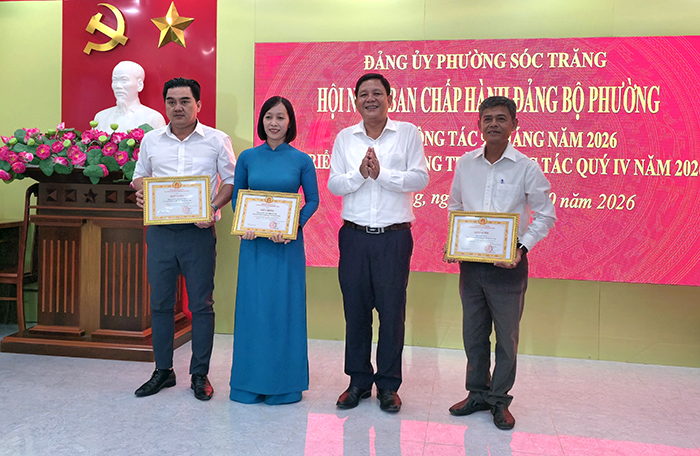 Soc Trang Ward focuses on completing the targets and tasks for 2026.