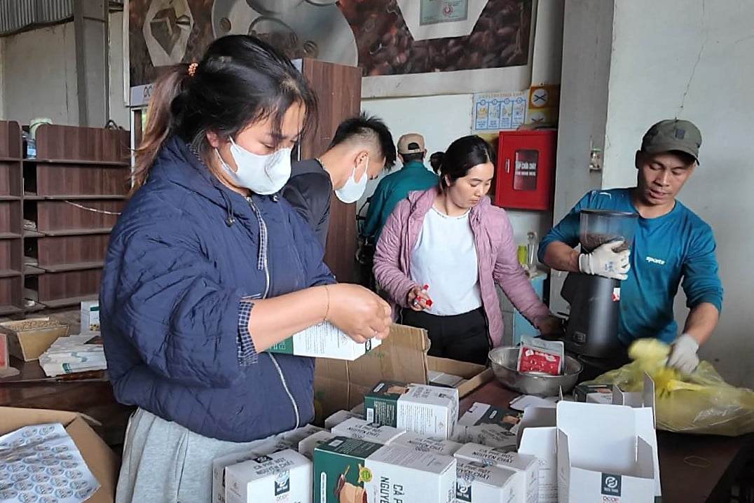 Cà phê Arabica mang lại giá trị kinh tế cao cho người dân Sơn La. Ảnh: Đức Bình.